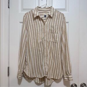 Linen blend shirt